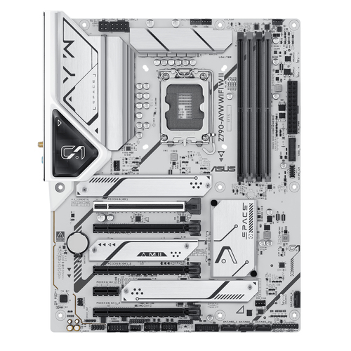 ASUS Z790-AYW WIFI W II, Intel, LGA 1700, Intel® Celeron®, Intel Core i3 12th Gen, Intel Core i3 13th Gen, Intel Core i3 14th Gen, Intel..., LGA 1700, DDR5-SDRAM, 192 GB